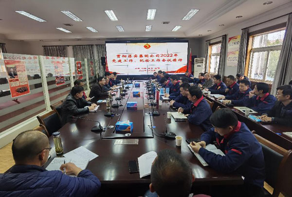 公司召開(kāi)會(huì)議傳達(dá)集團(tuán)公司黨建工作、紀(jì)檢工作會(huì)議精神